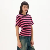 Cropp - Črtasta bluza - vroče roza
