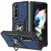 Puzdro Wozinsky Ring armor za Samsung Galaxy Z Fold 4 - Tamno plava KP24346