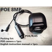 KJB Mini IP kamera 8 MP z objektivom 3,6 mm, PoE