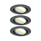 Paulmann 92468 - SET 3xLED RGBW/4,9W Zatemnitvena vgradna svetilka SMART 230V