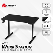 Sto Gaming Fantech WS311 Work Station crni