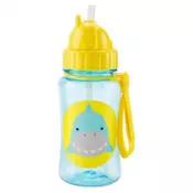 Decija flašica za vodu Ajkula - Flašica za bebe i decu sa mekanom slamkom