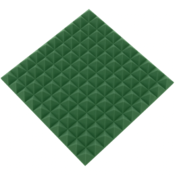 Akustična plošča - piramida 50x50x5cm zelena