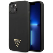 Guess GUHCP13SSLTGK iPhone 13 mini 5,4 black hardcase Silicone Triangle (GUHCP13SSLTGK)