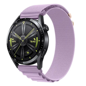 BStrap Nylon Loop pašček za Huawei Watch GT3 42mm, lavender