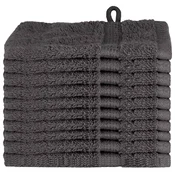 Vidaxl Gostinska brisača SOLUND 10 szt. Antracit 15 x 21 cm 550 gsm