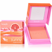 Benefit Sunny WANDERful World puder- rumenilo nijansa Warm coral 6 g