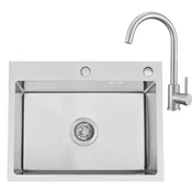 HOMEVELLO Pomivalno korito BRANON 581100 STEEL SET