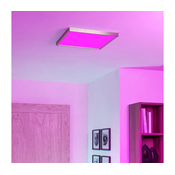 Eglo 901422-LED RGBW zatemnjiva stropna svetilka za kopalnico FUEVA-Z LED/17,8W/230V 39x39cm IP44 krom