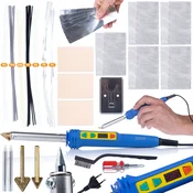 Rosfix ROSFIX SET SPAJKALNIK ZA PLASTIKO BLUE KONG RBK120W – 120W, 200–600°C, 5 MREŽIC, 7 TIPOV PLASTIKE | ZA POPRAVILO IN VARJENJE PLASTIKE, (5000076103)