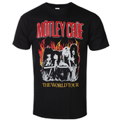 Metal majica moška Mötley Crüe - Vintage World Tour Flames - ROCK OFF - MOTTEE48MB