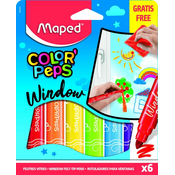 MAPED Flomasteri za prozore/ set 1/6