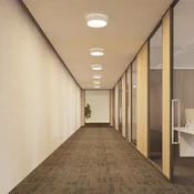 Arcchio LED stropna svetilka Vanida, bela, O 40 cm, navzgor/navzdol - Kuhinja - Sodobni - Aluminij