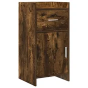 Vidaxl Strani šal Dimljen hrast 40 x 36 x 80 cm Inženirski les
