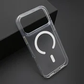 Futrola COLOR FRAME MagSafe za iPhone 17 Pro Max/ srebrna (providna)