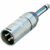 Neutrik XLR-adapter XLR-Vtič - klinken-vtič 6.35 mm Mono Neutrik NA2MP 1 kos