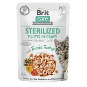 BRIT Care Cat Sterilized Fillets in Gravy with Tender Turkey 85 g