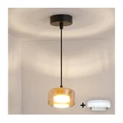 Brilagi - LED RGB prigušiva luster AURA LUX 1xGX53/14W/230V Wi-Fi Tuya crna/zlatna