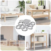 Užicasti zamašnjak 12 pcs Bijelo 13 x 1 mm Željezo