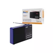 Dartel radio FM, Bluetooth, punjiva baterija, RD-180 Plavi