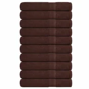 Vidaxl Savna brisače FROGN 10 kosov rjave 80x200 cm 360 g/m2