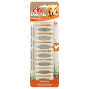 8in1 Delights Strong žvečilne kosti piščanec - Varčno pakiranje: XS, 3x140 g (21 kosov)