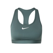 NIKE Športni nederček Swoosh trst/bela