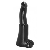 AnimHole Bull - dildo z bikovim penisom - 25 cm (črn)