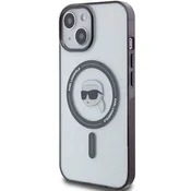 Karl Lagerfeld OVITEK KARL LAGERFELD PROZOREN ZA IPHONE 15 PLUS 6.7 KARLS HEAD