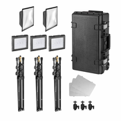 Manfrotto Set od 3 Lykos 2.0 LED svjetla, 2u1 u vodootpornom kucištu sa stalcima (MLLYKOSKIT)