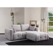 Atelier del Sofa Ugaona garnitura Amaris, 180x120x65 cm, Svetlosiva