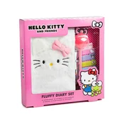 Hello Kitty Fluffy Dnevnik Set – s olovkom i dodacima