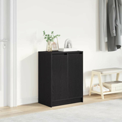 Ormaric za cipele crni hrast 57x34x76 cm od konstruiranog drva