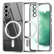 Ovitek Techsuit Luxury Crystal MagSafe za Samsung Galaxy S22 Plus - silver