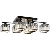 Opviq Luster Av-1795-6Bsy, 80x40 cm, 6xE27, Crni