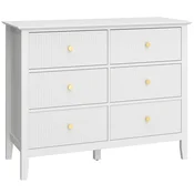 Homestar Omara s 6 predali 100x40x78 cm bela