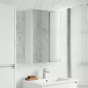vidaXL Kopalniška ogledalna omara Bela 33 x 11,5 x 50 cm