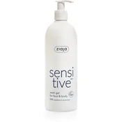Ziaja Sensitive gel za umivanje obraza in tela za občutljivo in razdraženo kožo 400 ml