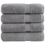 Premium rucnici za ruke SOLUND 4 kom. sivi 50x100 cm 600 g/m2