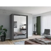 Garderobna omara Lux 150 cm - siva