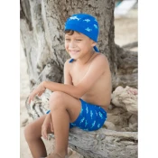 PLAYSHOES Kupace hlace Hai, plava / akvamarin / bijela