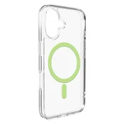 Puro Lite Mag ovitek za iPhone 17 - prozoren z zelenim obročem