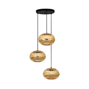 Eglo 43864 - Elegantni luster na sajli AMSFIELD, 3xE27/40W/230V, precnik 48 cm