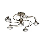 Där Lighting LUT0675 - Pritrjeni lestenec LUTHER 6xG9/40W/230V medenina