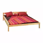 eoshop Lakirana zakonska postelja 8807 iz masivnega bora 180x200 cm