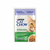 NEW Purina Cat Chow Steriliziran z jagnjetino in stročjim fižolom v omaki - mokra hrana za mačke - 85 g