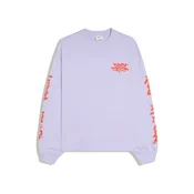 Bershka Majica svetlo lila / temno oranžna