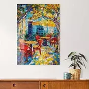 Wallity Dekorativna slika na kaljenom staklu, 60x90cm, Šarena