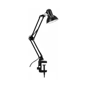Stona lampa sa stezaljkom 1xE27/60W/230V crna
