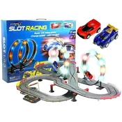 Extrastore Race Track 2 Cars Slot Cars 1:43 Lamp Loop